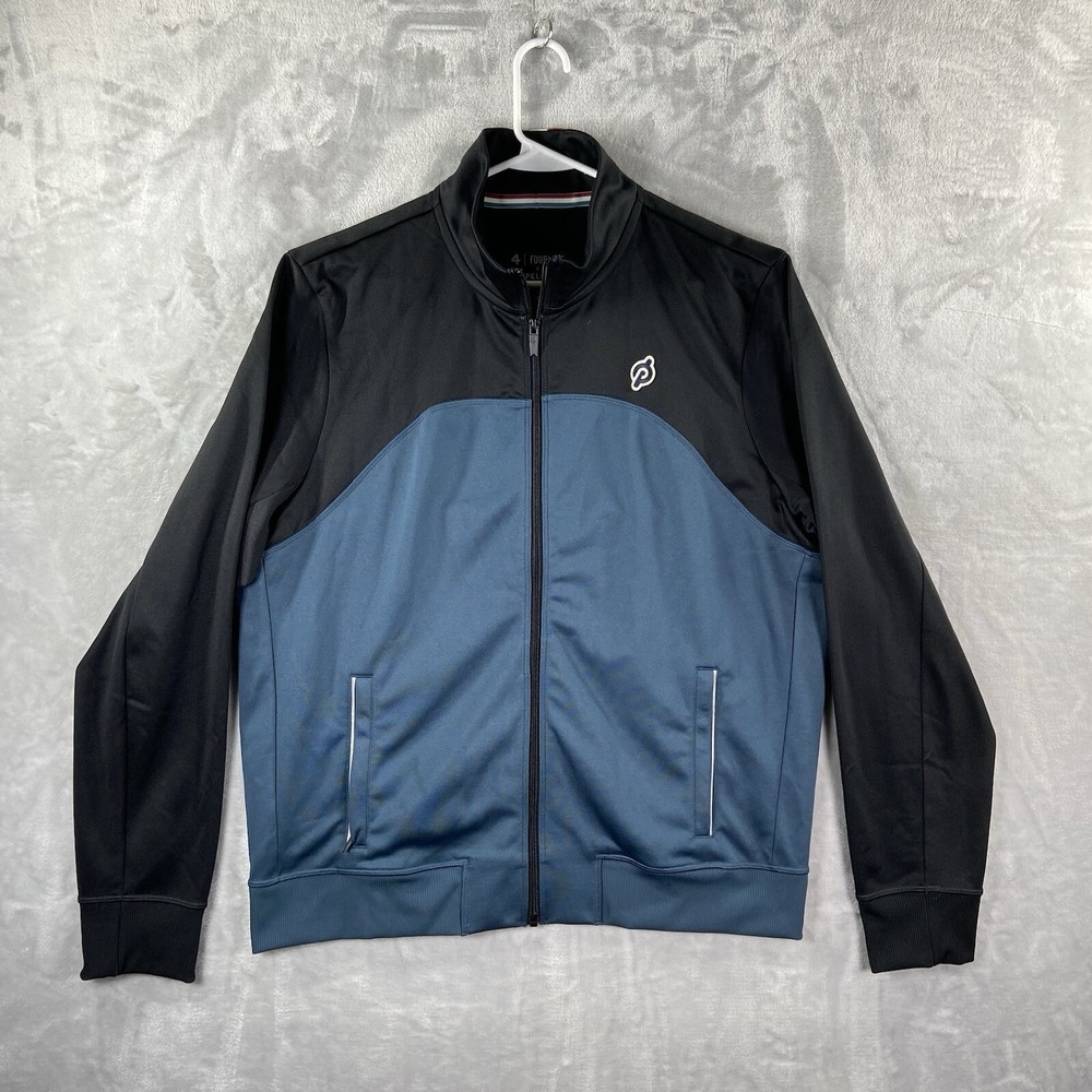 Four Laps x Peloton Jacket Mens Large Full Zip Track Athletic Activewear Outdoor